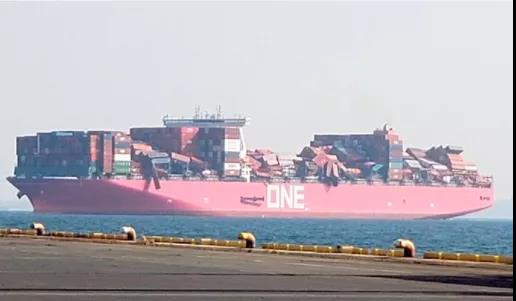 ONE事故后續(xù)丨多達(dá)2250個(gè)集裝箱丟失或損壞，50個(gè)柜已安全卸貨！
