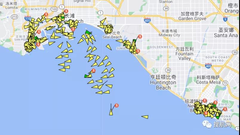 美西港口擁堵加劇,貨物堆積延遲交付,貨船排隊長達兩周待泊