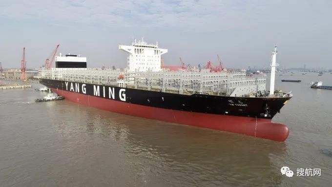 節(jié)前出貨忙，陽明提前接收一艘萬TEU箱船部署在跨太平洋航線上