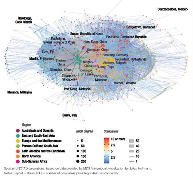 全球前20大貨物吞吐量港口排名出爐,中國港口占據(jù)15個席位