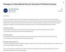 eBay將上調部分賣家的交易費用！