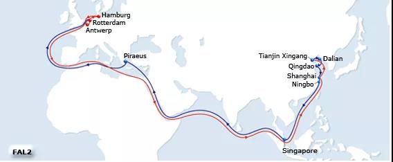 事故！一艘上海寧波青島大連去往歐洲的超大型集裝箱船途中遇困