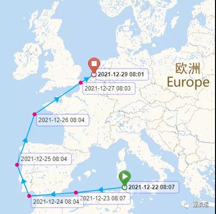 事故！一艘上海寧波青島大連去往歐洲的超大型集裝箱船途中遇困