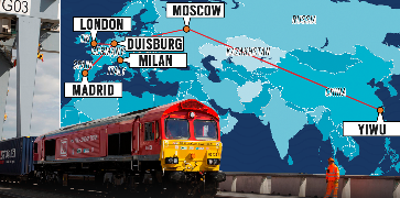 ＂一路一帶＂，中國到歐洲的鐵運