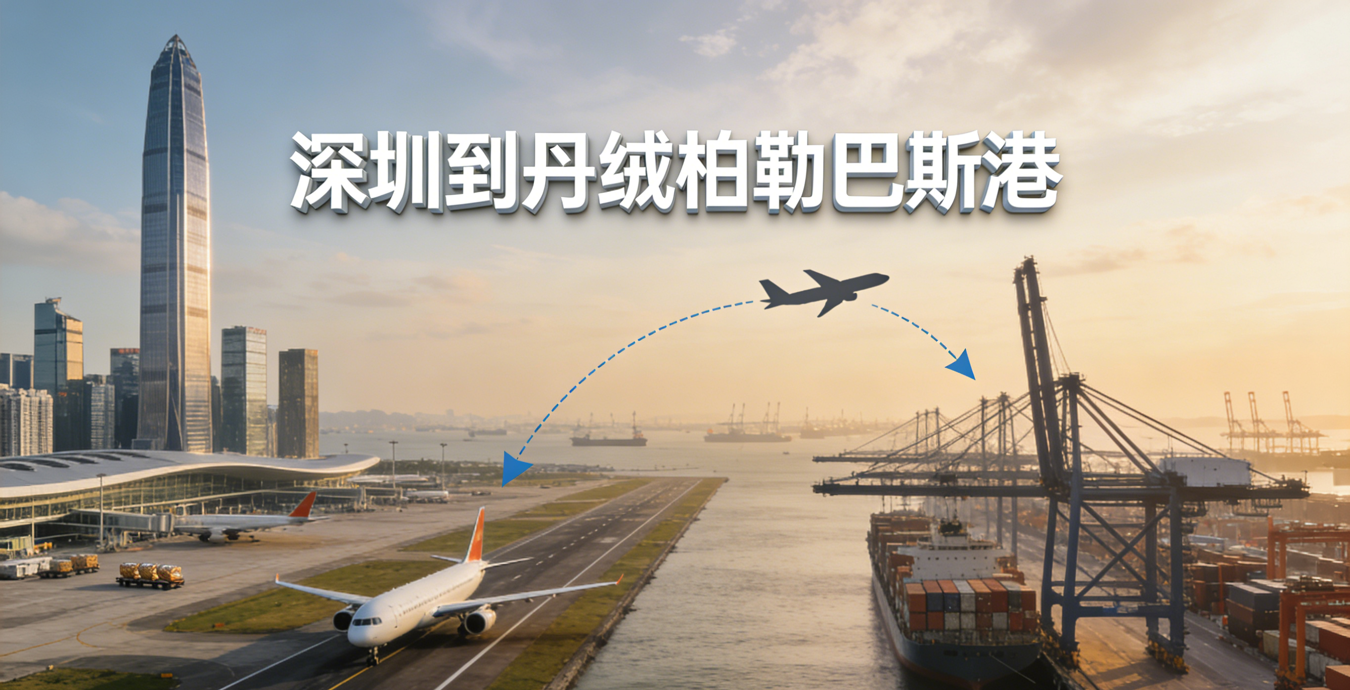 深圳到丹絨柏勒巴斯港空運成本由哪些部分構成？